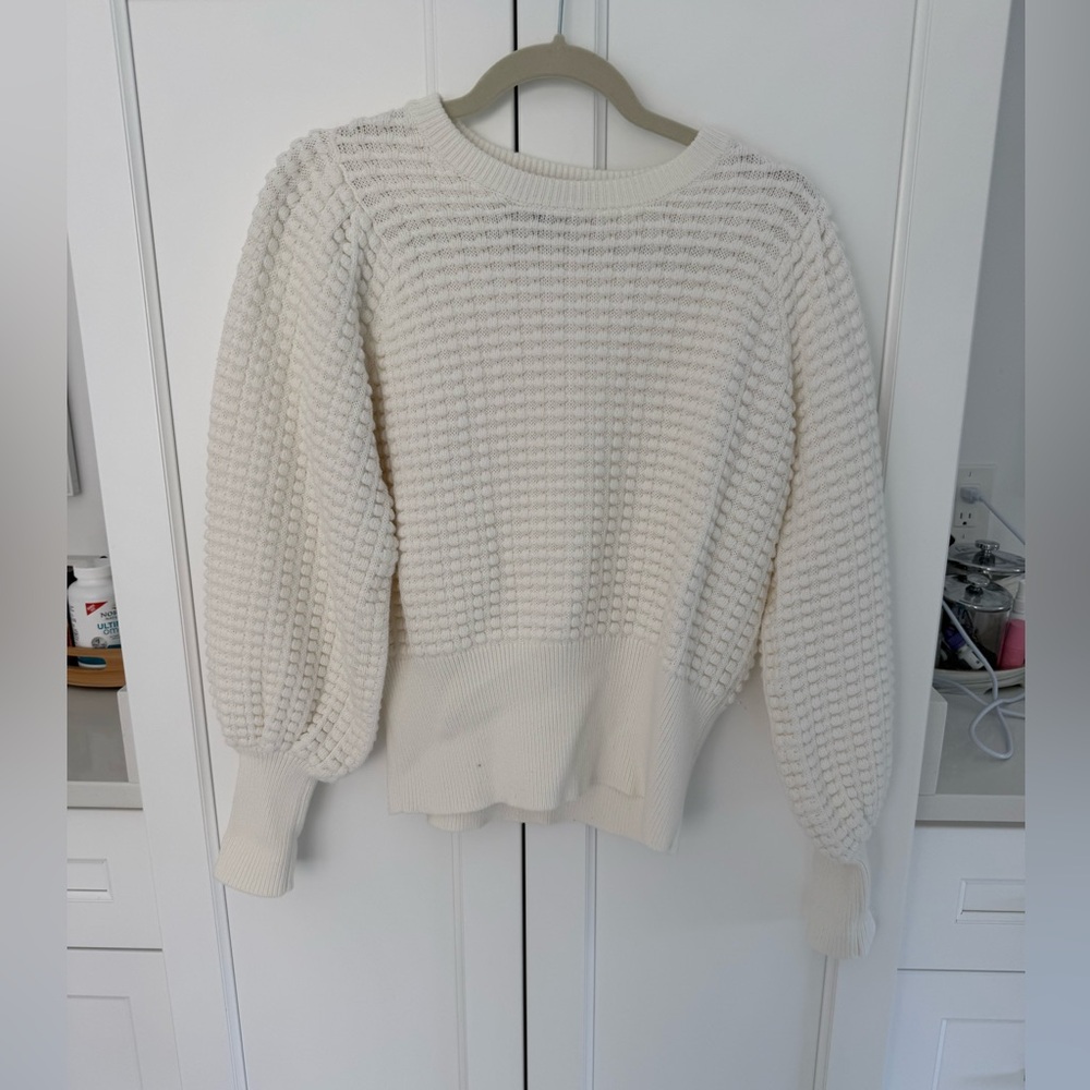 French Connection Cream Textured Sweater